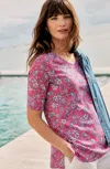 Jjill J.jill Pima-slub Elbow-sleeve Tee