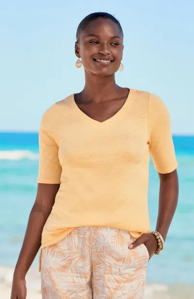 Jjill J.jill Pima-slub Elbow-sleeve Tee