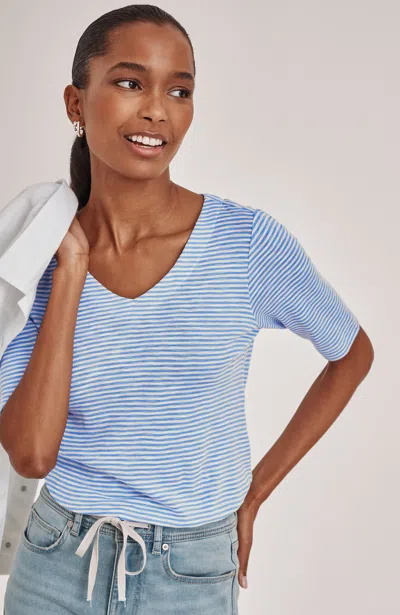 Jjill Pima-slub V-neck Tee Shirt