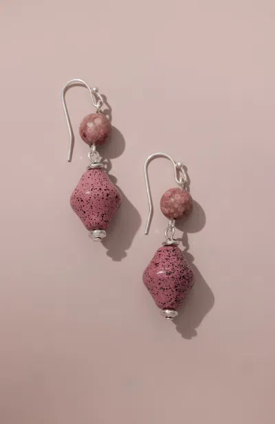 Jjill J.jill Pink Beaded Earrings
