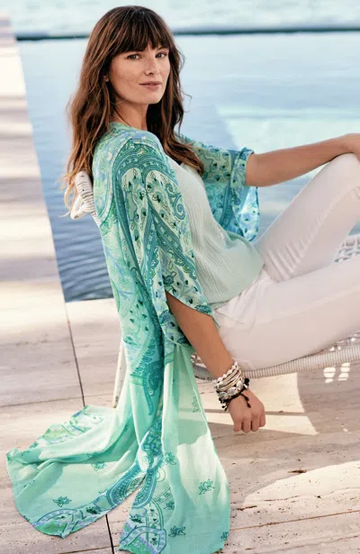 Jjill J.jill Placed Paisley Duster In Multi