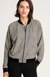 Jjill J.jill Plaid Bomber Jacket In Multi