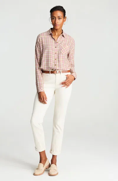 Jjill J.jill Plaid Brushed-twill Shirt