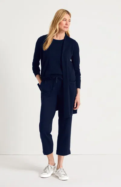 Jjill Plus Size Getaway Open-front Long Cardigan In Classic Navy