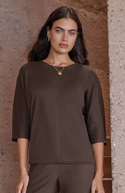 Jjill Plus Size Pure Jill Wedge Top In Coffee Bean