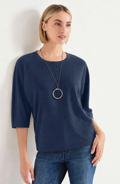 Jjill Plus Size Pure Jill Wedge Top In True Navy