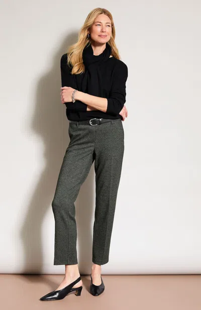 Jjill Plus Size Soft-knit Herringbone Pants In Black