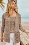 Jjill J.jill Pointelle Open-front Cardi