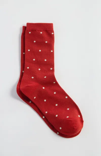 Jjill J.jill Polka-dot Crew Socks