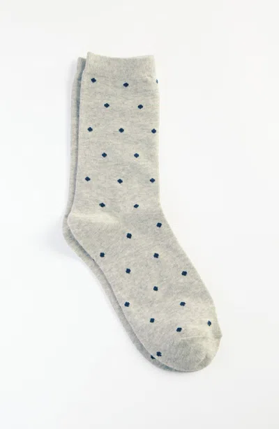 Jjill J.jill Polka-dot Crew Socks In White