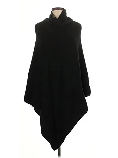 Pre-owned Jjill Poncho In Black