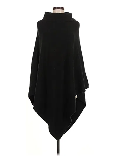 Pre-owned Jjill Poncho In Black