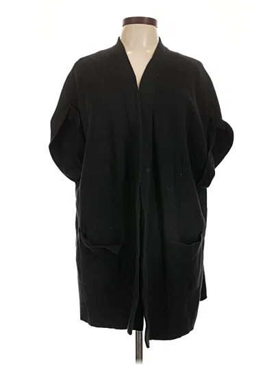 Pre-owned Jjill Poncho In Black