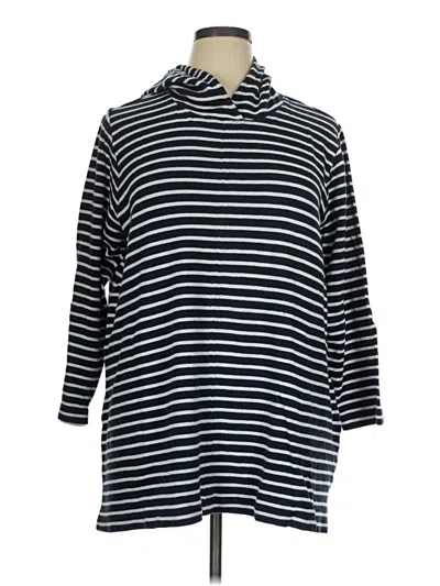 Pre-owned Jjill Poncho In Black