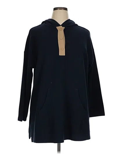 Pre-owned Jjill Poncho In Blue