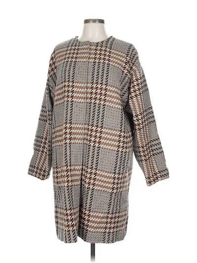 Pre-owned Jjill Poncho In Brown