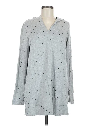 Pre-owned Jjill Poncho In Gray