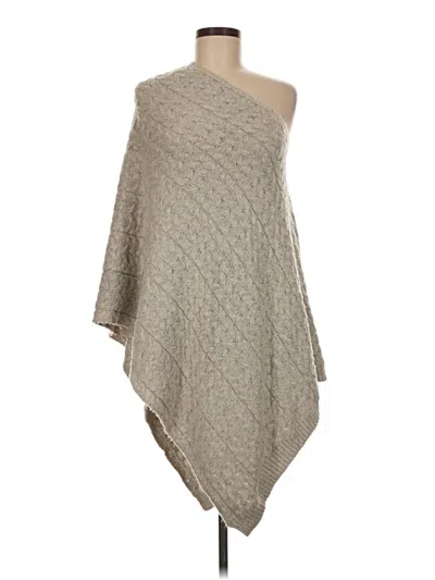 Pre-owned Jjill Poncho In Gray
