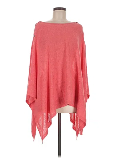 Pre-owned Jjill Poncho In Pink