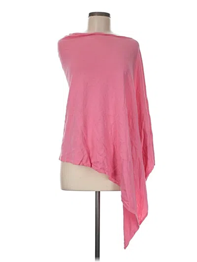 Pre-owned Jjill Poncho In Pink