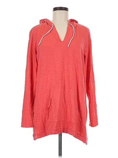 Pre-owned Jjill Poncho In Red