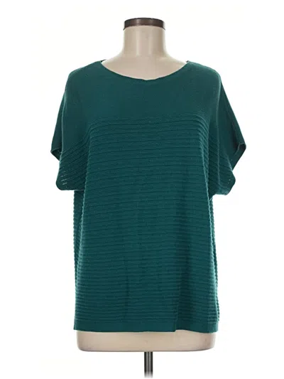 Pre-owned Jjill Poncho In Teal