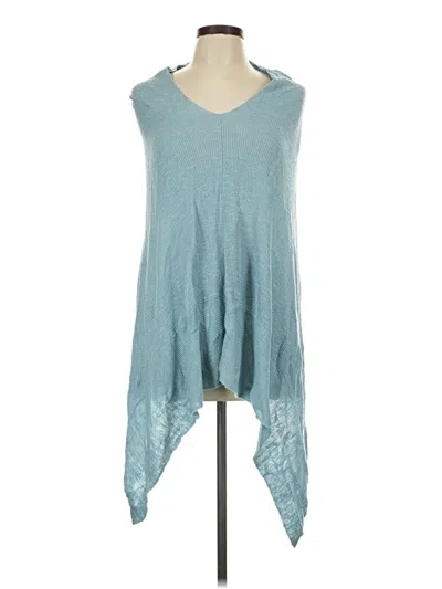 Pre-owned Jjill Poncho In Teal