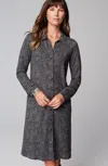 Jjill J.jill Ponte Knit Shirtdress In Pewter Elegant Leopard