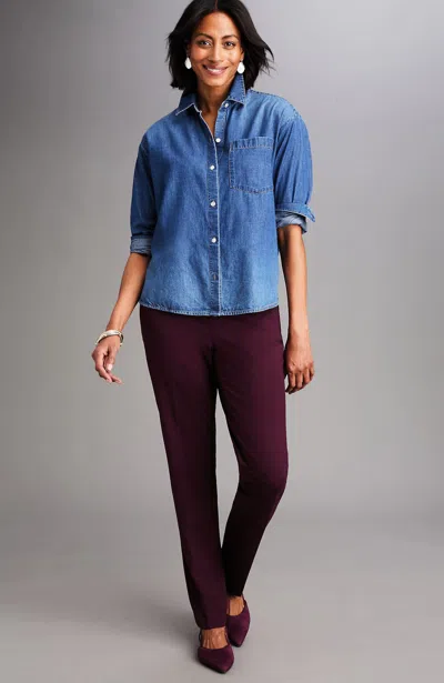 Jjill J.jill Ponte Welt-pockets Slim-leg Pants