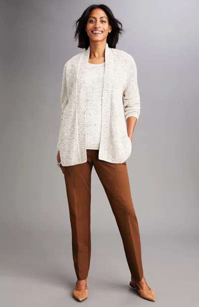 Jjill J.jill Ponte Welt-pockets Slim-leg Pants In Multi