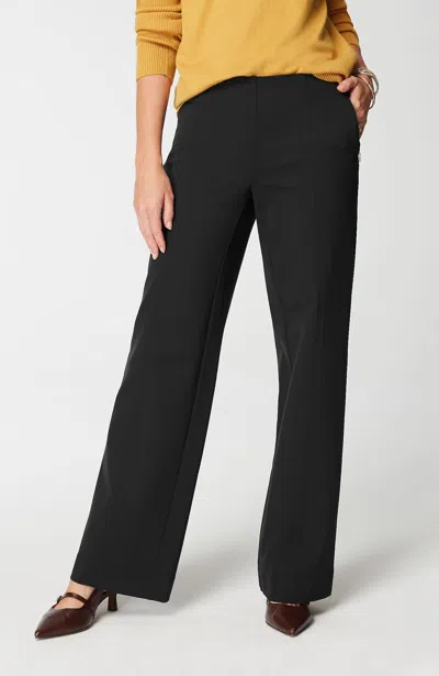 Jjill J.jill Ponte Wide-leg Pants In Black