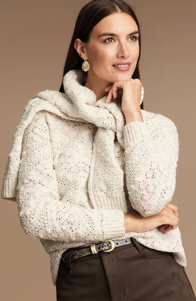 Jjill J.jill Popcorn-stitched Sweater In Multi