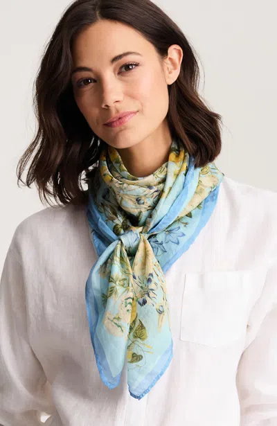Jjill Printed Silk Square Scarf