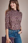 Jjill J.jill Printed Smocked-detail Top