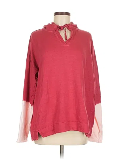 Pre-owned Jjill Pullover Hoodie In Red