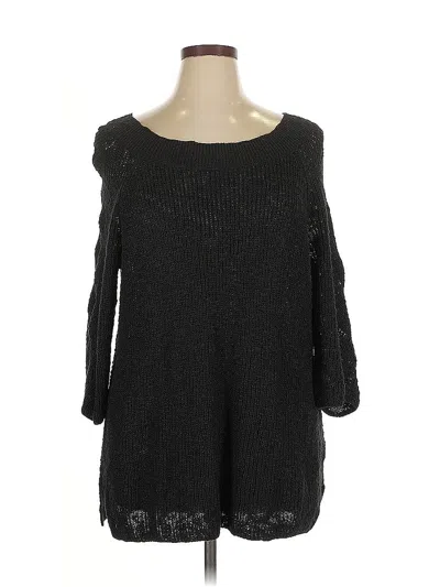 Pre-owned Jjill Pullover Sweater In Black