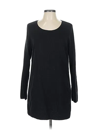 Pre-owned Jjill Pullover Sweater In Black