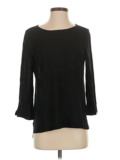 Pre-owned Jjill Pullover Sweater In Black