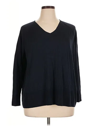 Pre-owned Jjill Pullover Sweater In Black