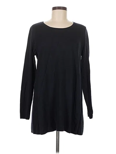 Pre-owned Jjill Pullover Sweater In Black