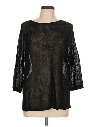 Pre-owned Jjill Pullover Sweater In Black