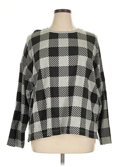 Pre-owned Jjill Pullover Sweater In Black