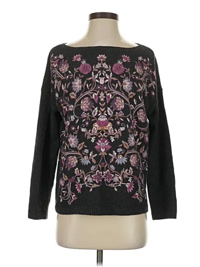 Pre-owned Jjill Pullover Sweater In Black