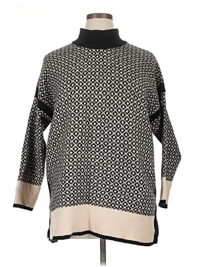 Pre-owned Jjill Pullover Sweater In Black