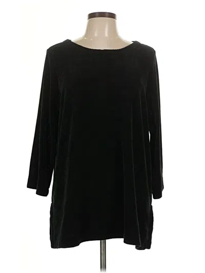 Pre-owned Jjill Pullover Sweater In Black