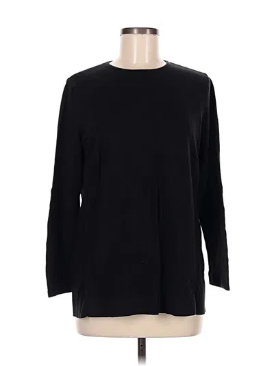 Pre-owned Jjill Pullover Sweater In Black