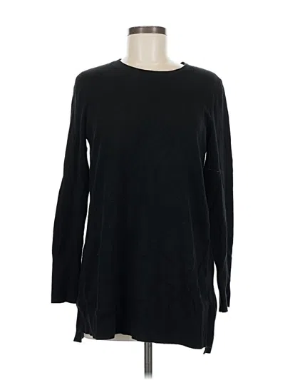 Pre-owned Jjill Pullover Sweater In Black