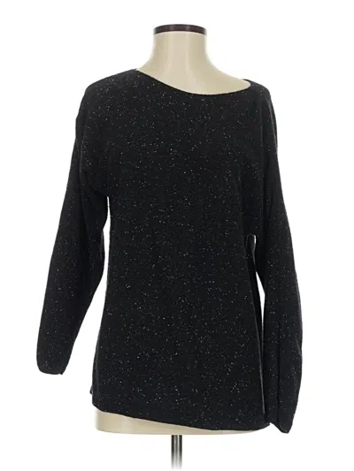 Pre-owned Jjill Pullover Sweater In Black