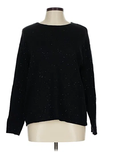Pre-owned Jjill Pullover Sweater In Black
