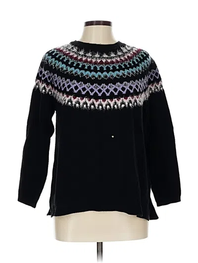 Pre-owned Jjill Pullover Sweater In Black